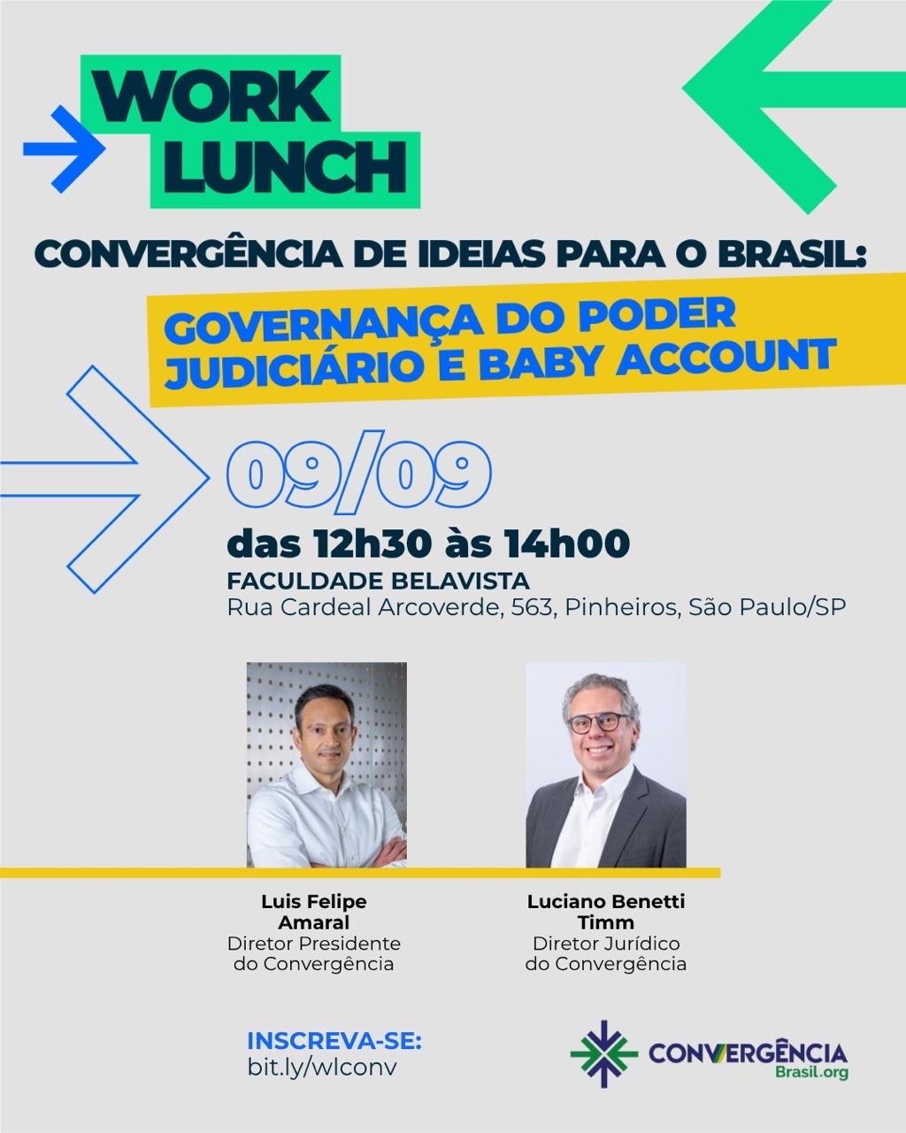 Convite do Work Lunch Convergência Brasil
